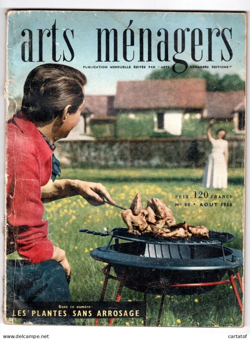 ARTS MENAGERS . Revue N° 80 De Aout 1956 .  - Autres & Non Classés