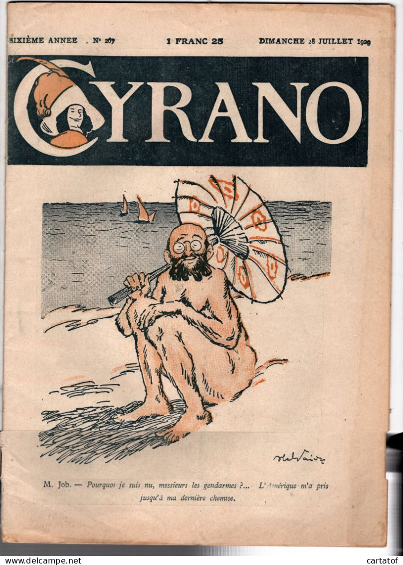 CYRANO . Revue Satirique . N° 267 JUILLET 1929 (voir Descriptif) - 1900 - 1949