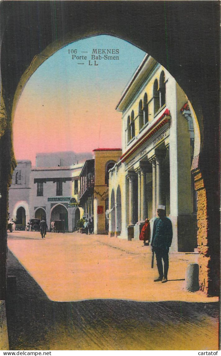 MEKNES . Porte Bab Smen . - Meknes