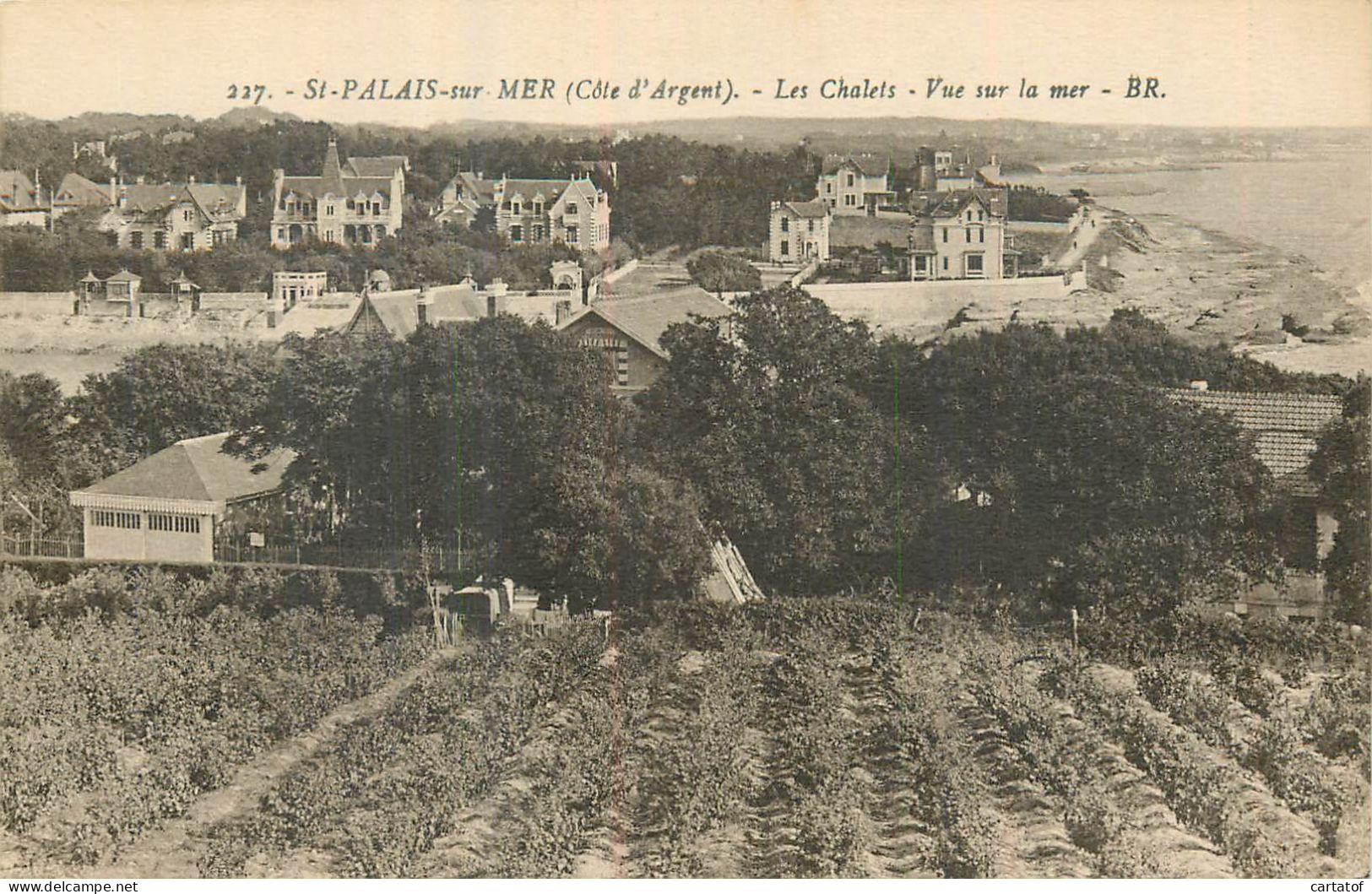 SAINT PALAIS SUR MER .  Les Chalets . Vue Sur La Mer . - Saint-Palais-sur-Mer