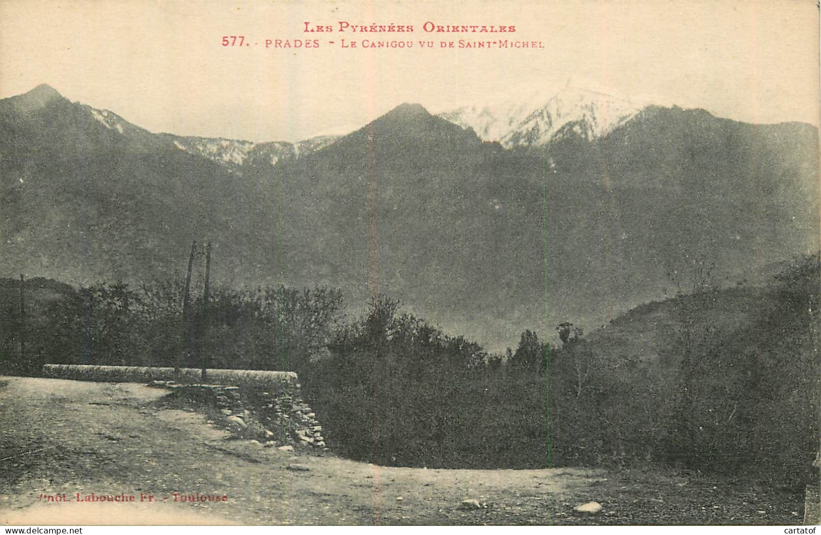 PRADES . Le Canigou Vu De St-Michel . CPA LABOUCHE FRERES TOULOUSE - Prades