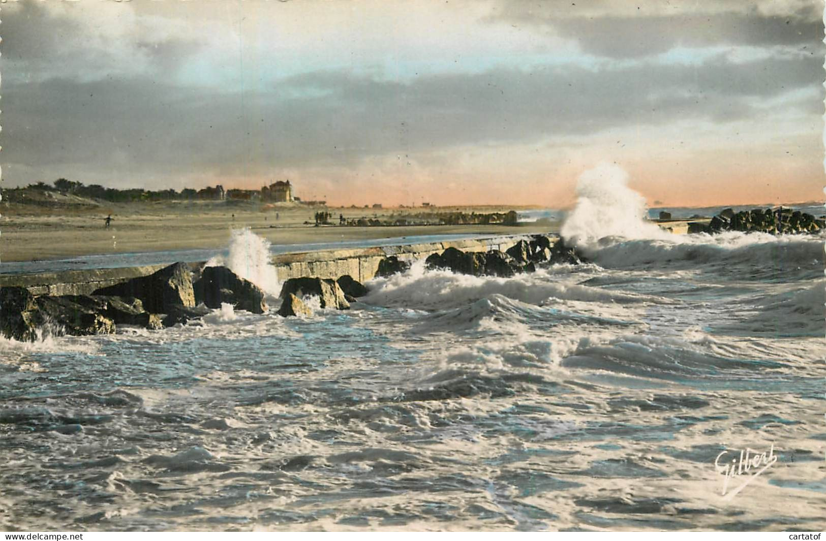 SOULAC SUR MER .  Marée Montante . - Soulac-sur-Mer