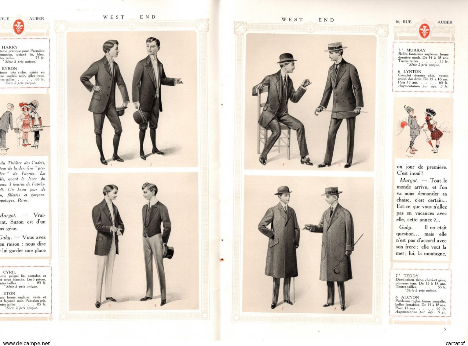 WEST END TAILORS PARIS . Livret Publicitaire Où Irez-vous Cette Année ?  MODE 1911 - Werbung