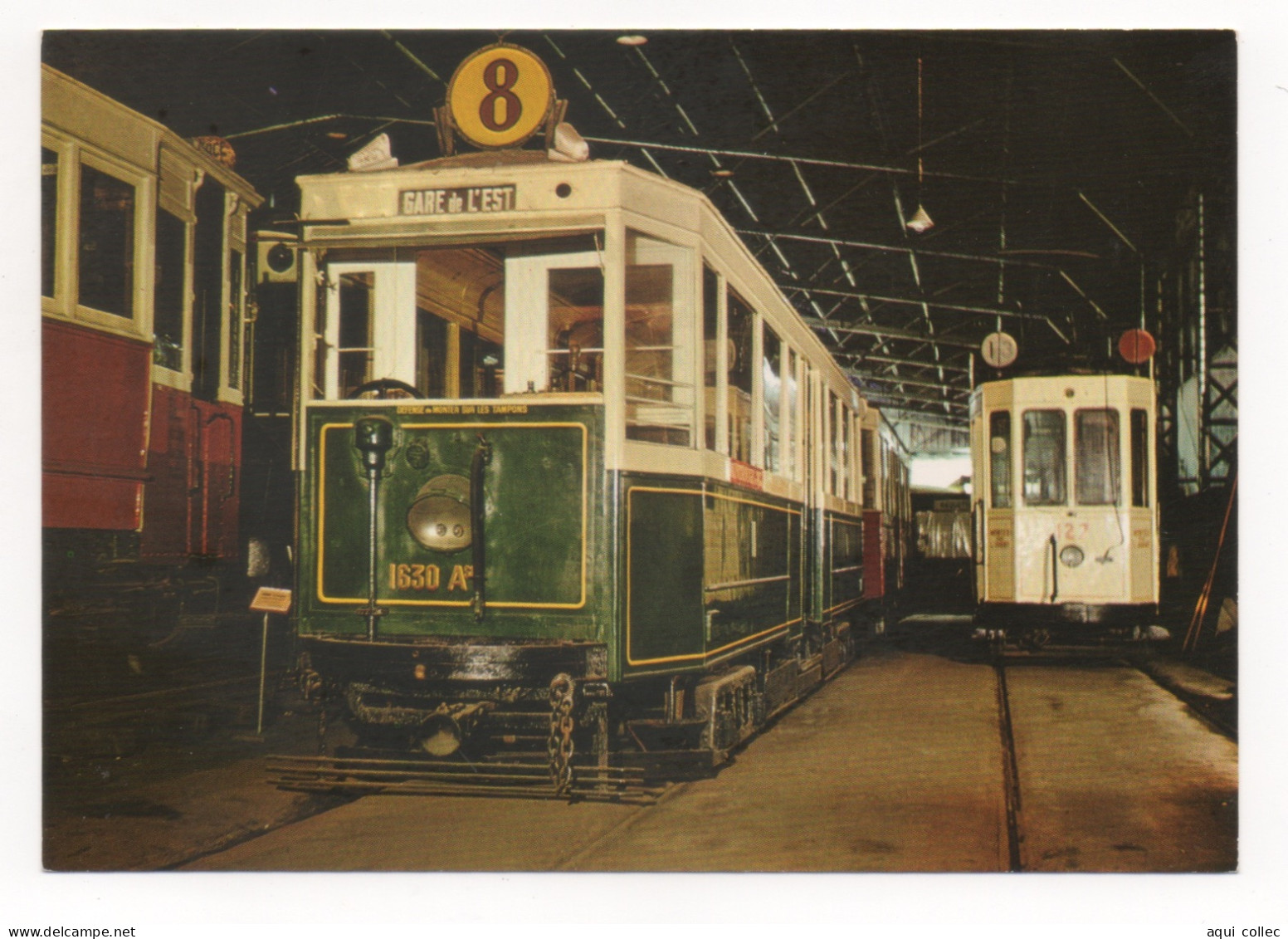 MUSÉE DES TRANSPORTS URBAINS PARIS-PARIS-MALAKOFF - REMORQUE UNIFIÉE DE LA SOCIÉTÉ DES TRANSPORTS - Tramways