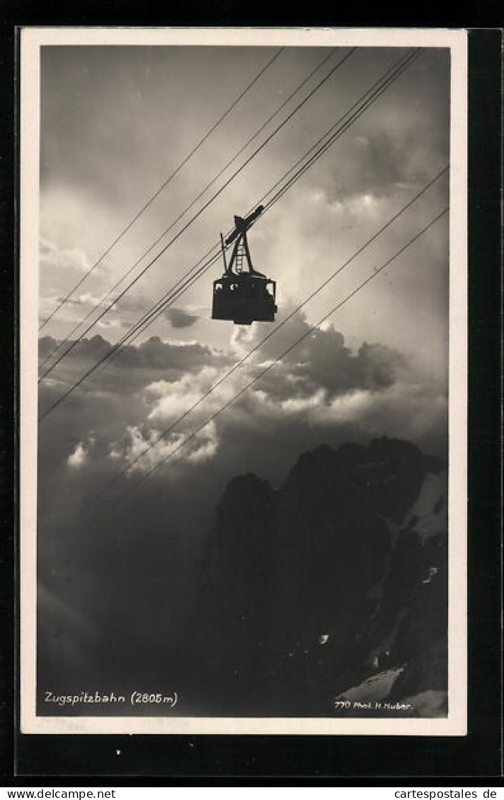 AK Zugspitze, Gondel Der Zugspitzbahn  - Funiculaires