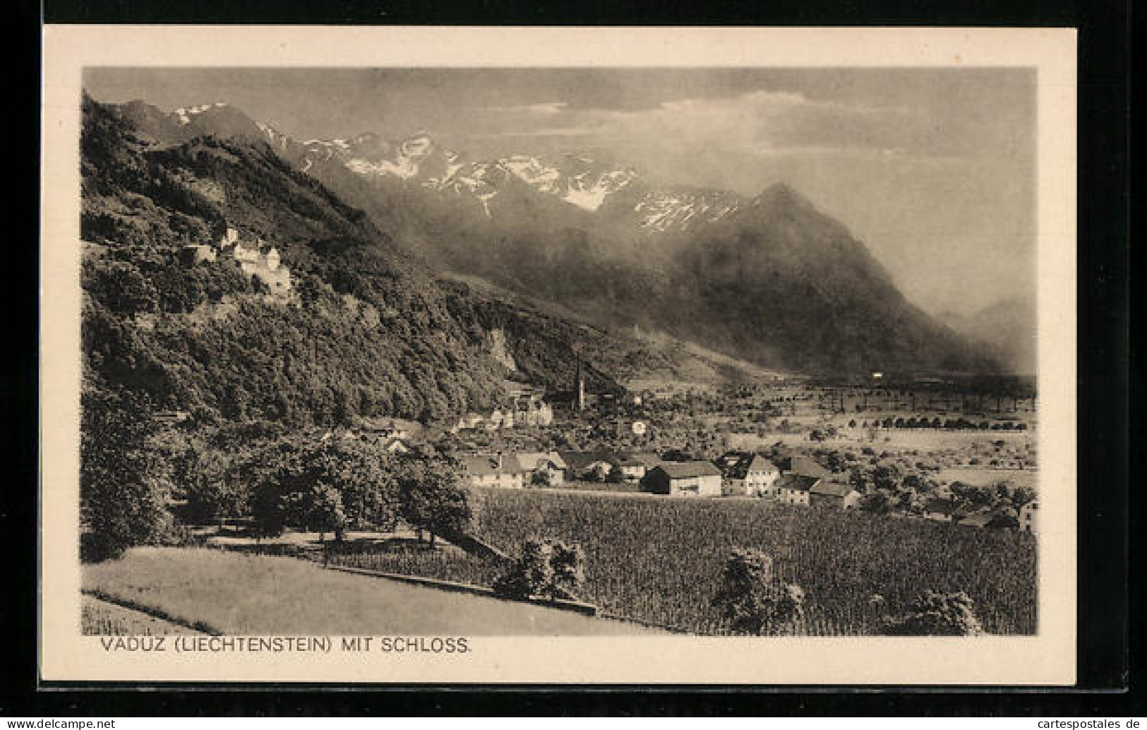 AK Vaduz, Gesamtansicht Mit Schloss  - Liechtenstein