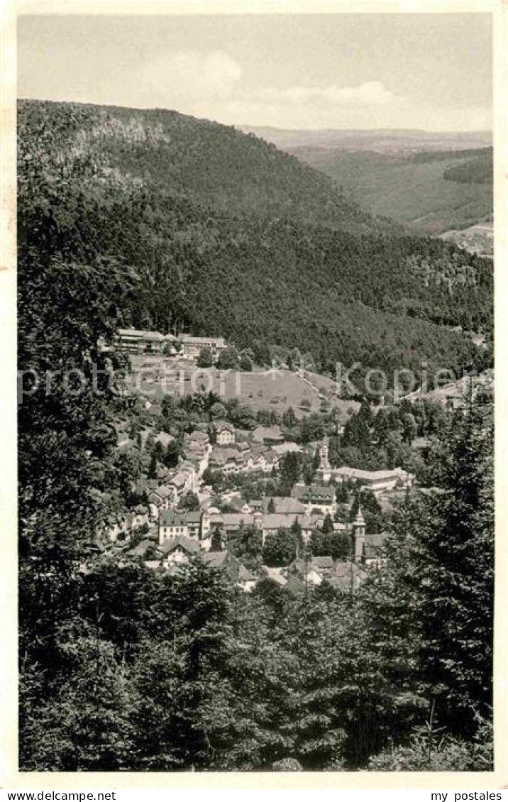 72642983 Bad Herrenalb Panorama Mit Blick Zur Falkenburg Schwarzwald Bad Herrena - Bad Herrenalb