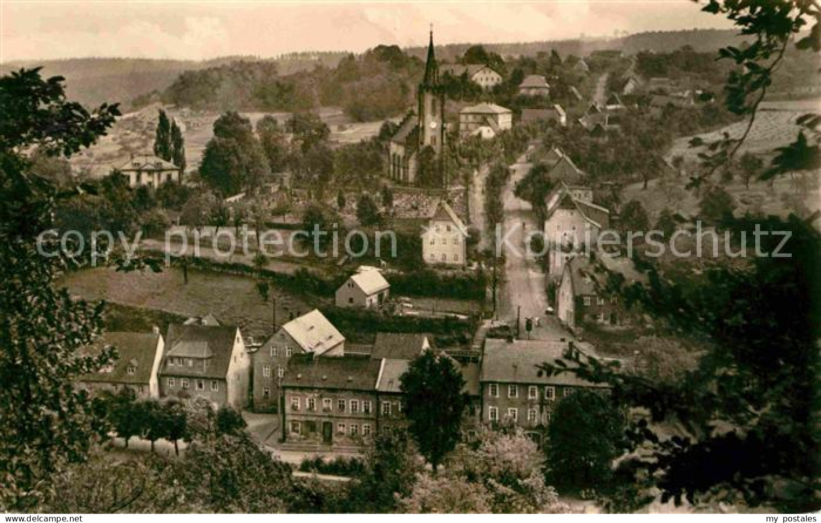 72642945 Berggiesshuebel Ortsansicht Mit Kirche Kneippkurbad Bad Gottleuba-Bergg - Bad Gottleuba-Berggiesshuebel