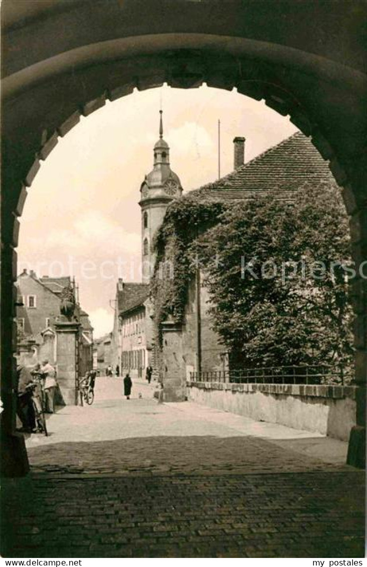 72642838 Torgau Blick Vom Schlosstorbogen Nach Der Schlossstrasse Torgau - Torgau