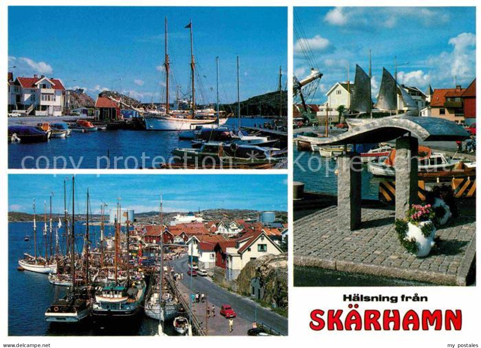 72641337 Skaerhamn Hafen Segelschiffe Denkmal Skulptur Skaerhamn - Sweden