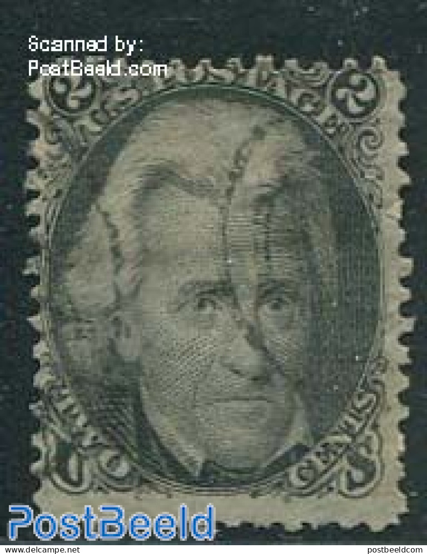 United States Of America 1861 2c Black, Used, Used Stamps - Gebraucht