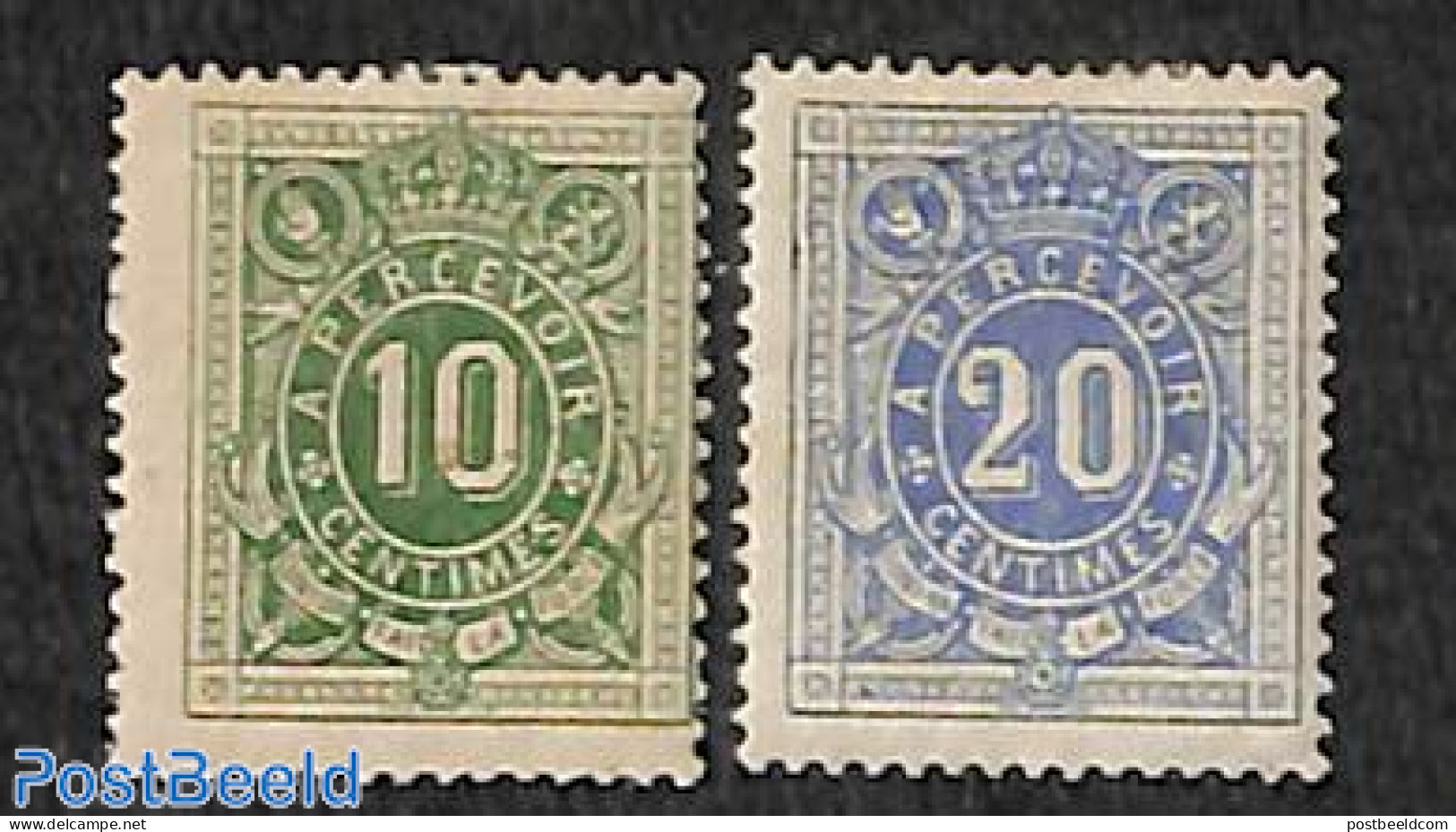 Belgium 1870 Postage Due 2v, Unused (hinged) - Sonstige & Ohne Zuordnung