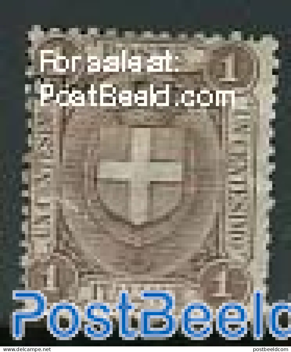 Eritrea 1897 1c, Stamp Out Of Set, Unused (hinged) - Eritrea