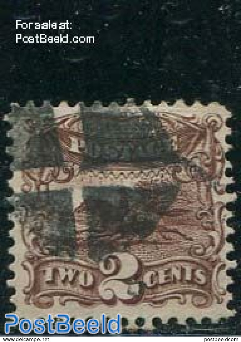 United States Of America 1869 2c Brown, Used, Used Stamps, Nature - Horses - Usados