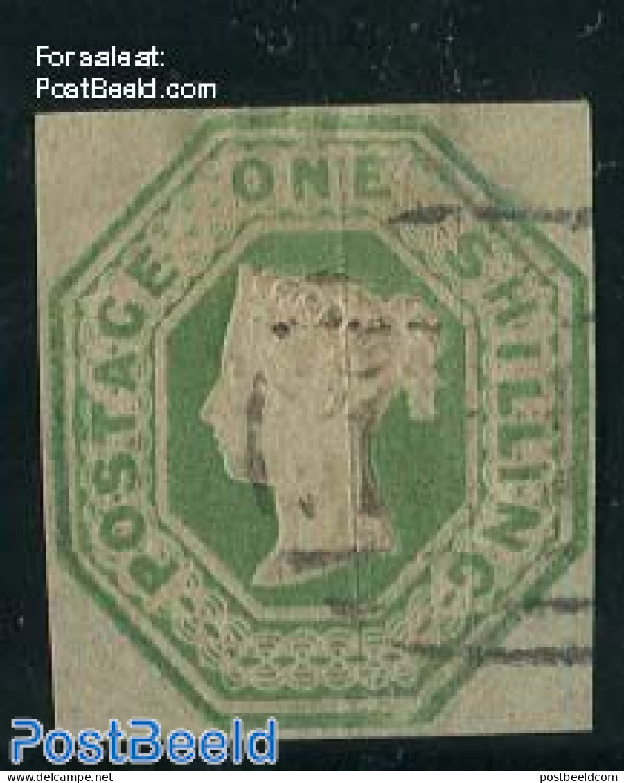 Great Britain 1847 1sh Green, Used, Nice, Used Stamps - Gebraucht