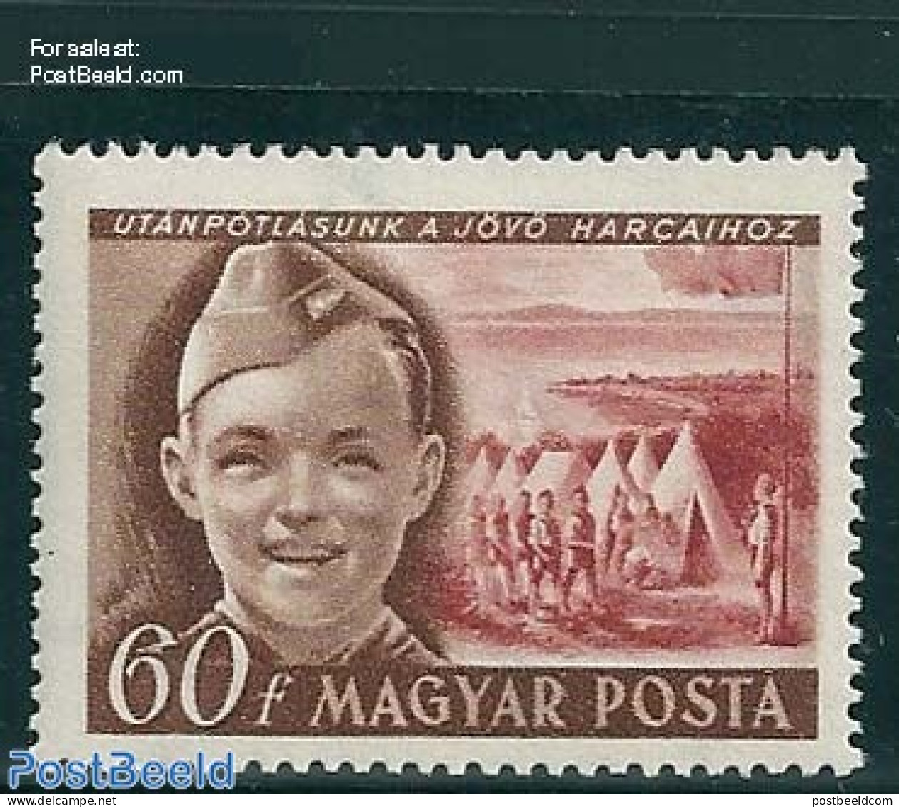 Hungary 1950 Childrens Day 1v, With Wrong Text: UTANPOTLASUNK A JOVO HARCAIHOZ, Mint NH, Various - Errors, Misprints, .. - Neufs
