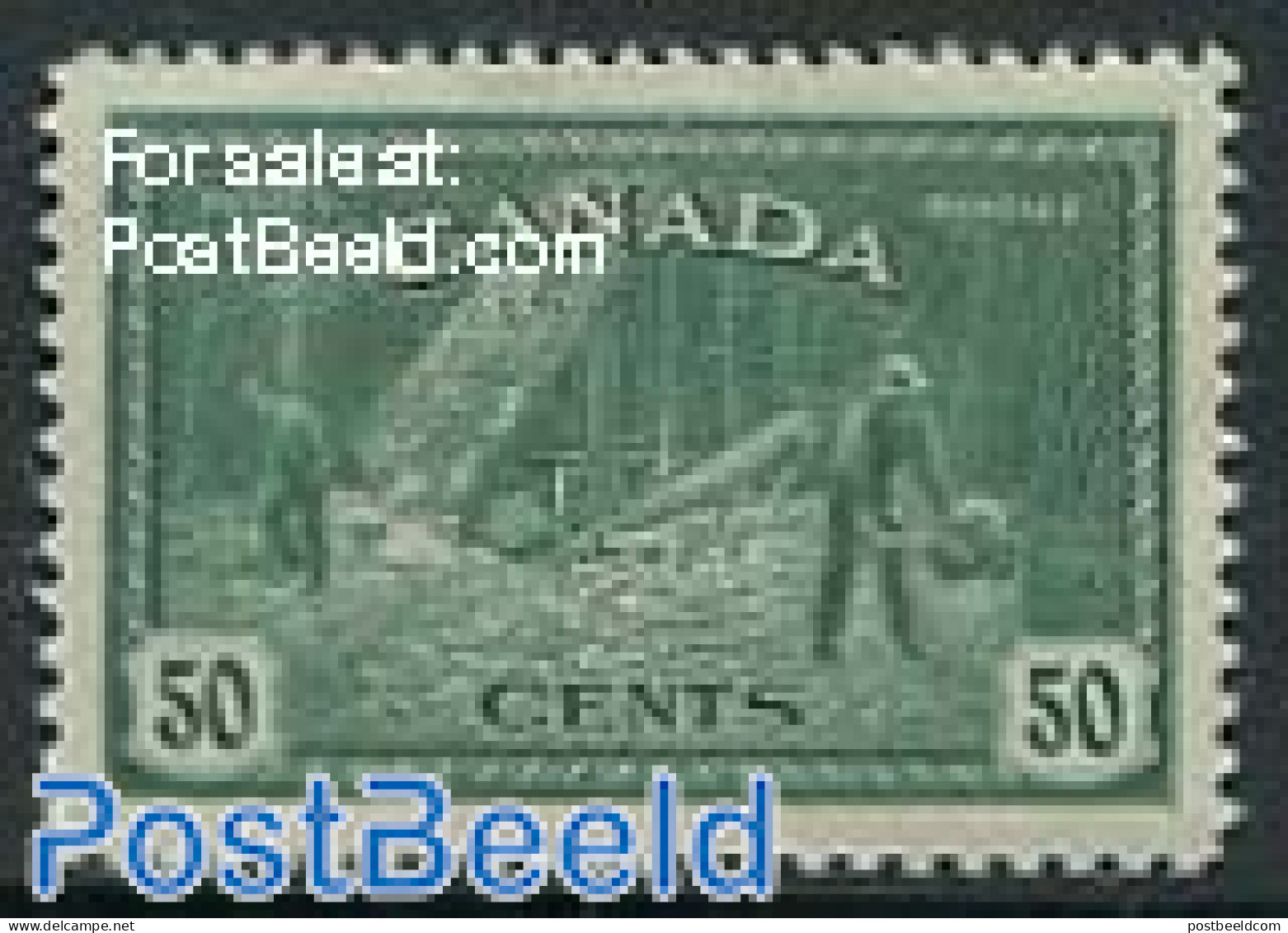 Canada 1946 50c, Stamp Out Of Set, Unused (hinged), Nature - Trees & Forests - Neufs