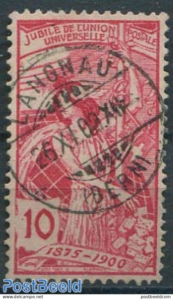 Switzerland 1900 10c, UPU, Plate II, Bright Red Carmine, Mint NH, U.P.U. - Unused Stamps
