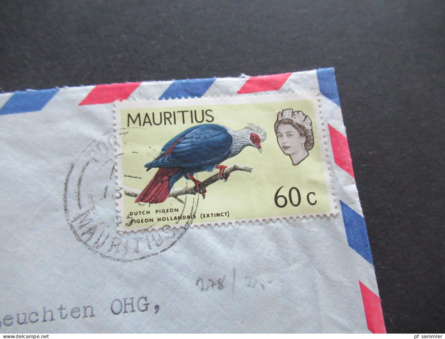 GB Kolonie Mauritius Um 1964 By Air Mail Luftpost Insgesamt 5 Belege / Firmenumschläge Port Louis Mauritius - Mauritius (...-1967)