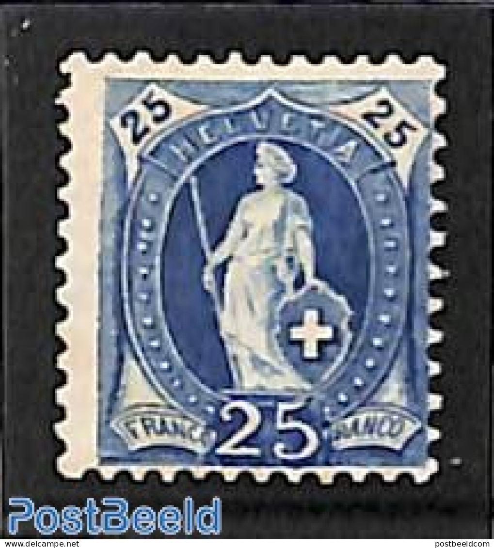 Switzerland 1899 25c, Perf. 11.5:11, Stamp Out Of Set, Unused (hinged) - Ungebraucht