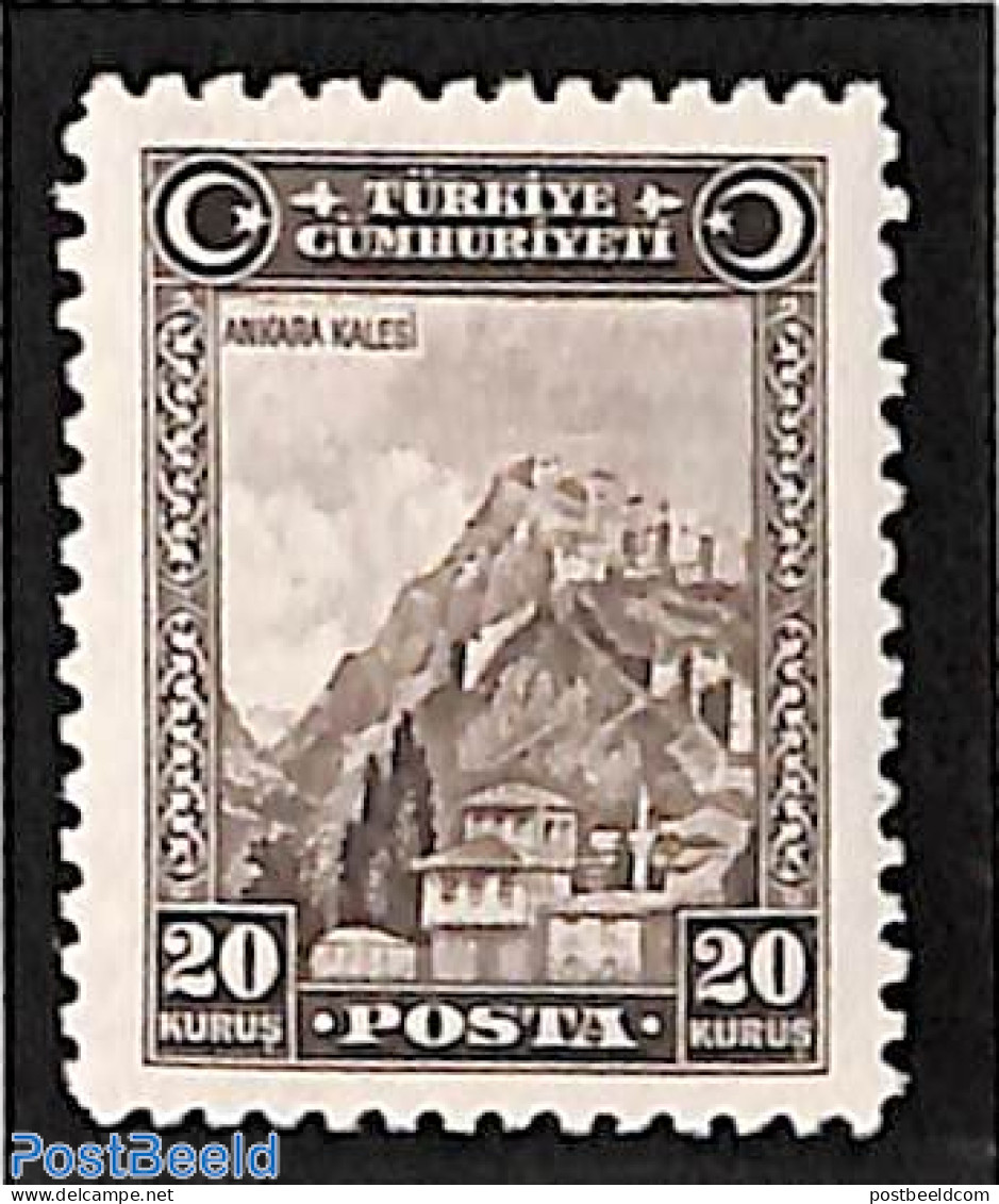 Türkiye 1930 20k, Stamp Out Of Set, Mint NH - Autres & Non Classés