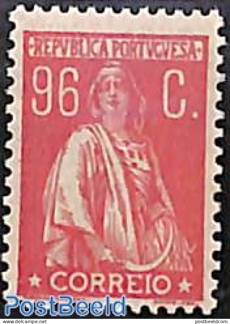 Portugal 1926 96c Rosacarmine, Stamp Out Of Set, Unused (hinged) - Neufs