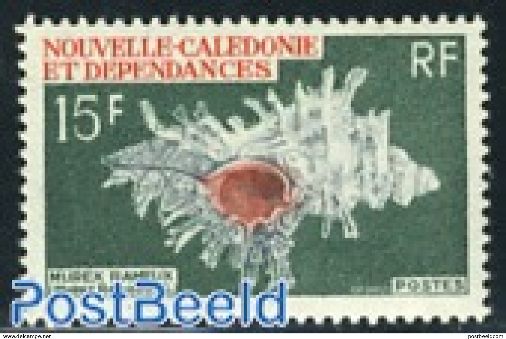 New Caledonia 1969 Stamp Out Of Set, Mint NH, Nature - Shells & Crustaceans - Nuovi