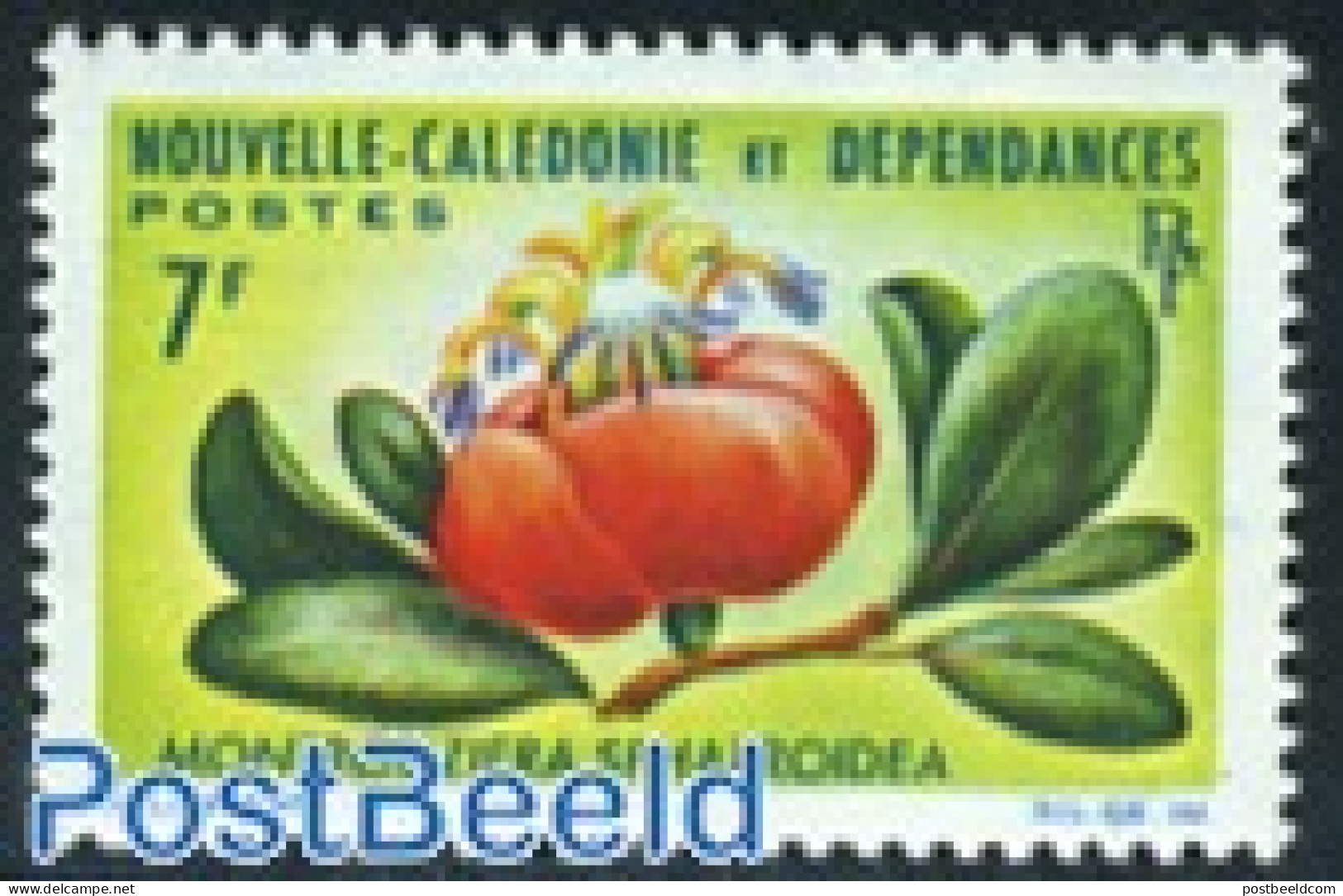 New Caledonia 1965 7F, Stamp Out Of Set, Mint NH, Nature - Flowers & Plants - Nuovi