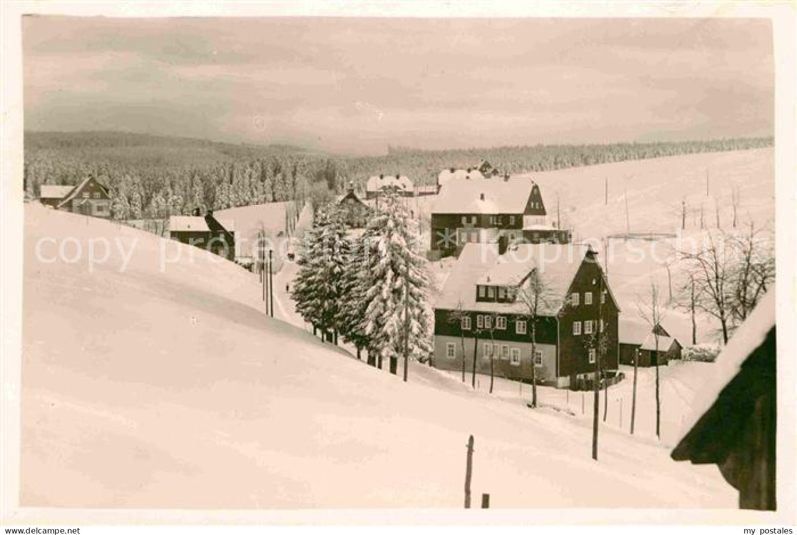 72640590 Annaberg-Buchholz Erzgebirge Winterlandschaft Ortsansicht Annaberg - Annaberg-Buchholz