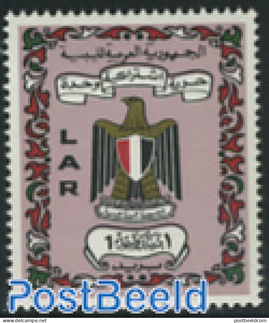 Libya Kingdom 1972 1D, Stamp Out Of Set, Mint NH, History - Coat Of Arms - Autres & Non Classés