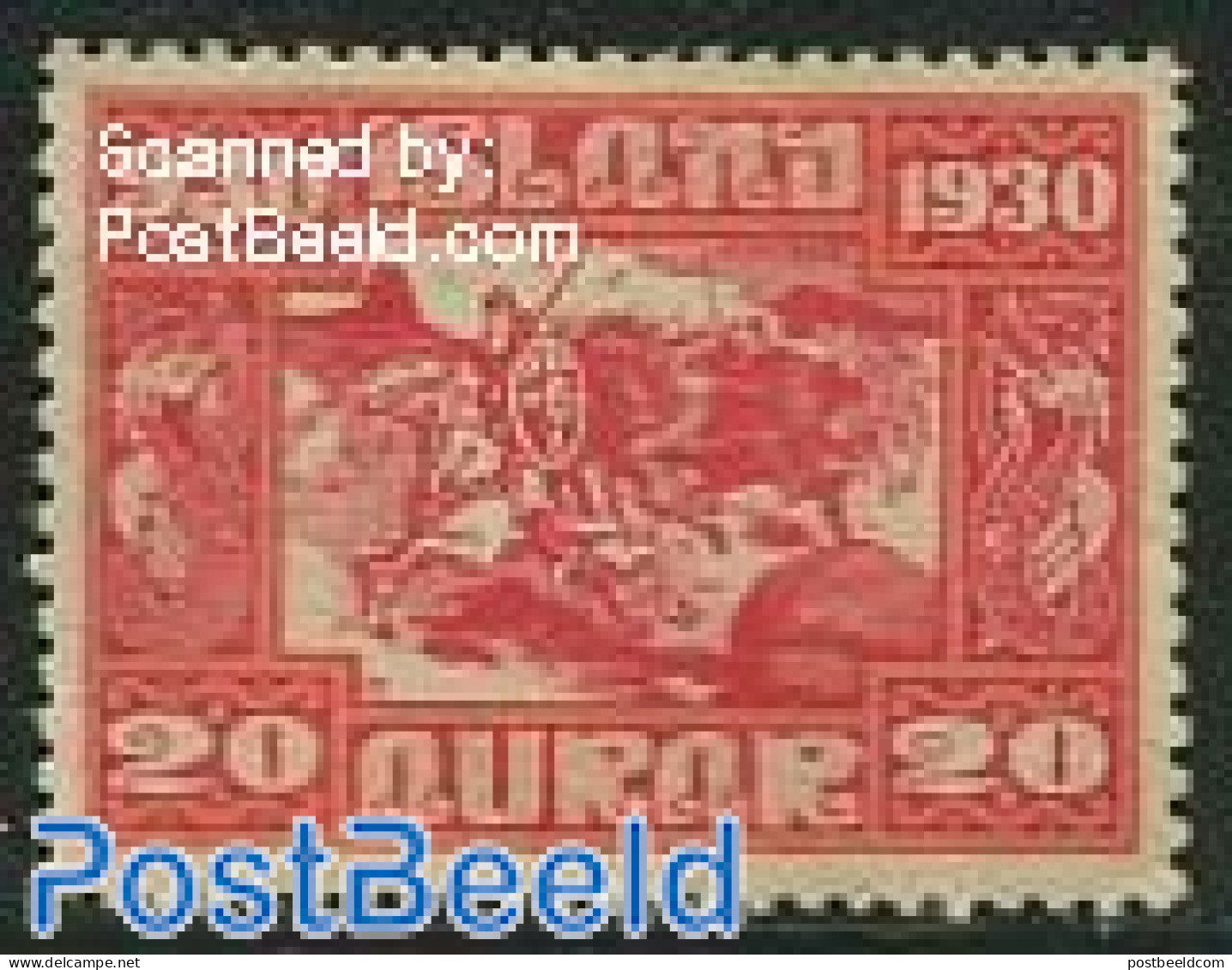 Iceland 1930 20A, Stamp Out Of Set, Unused (hinged), Nature - Horses - Neufs