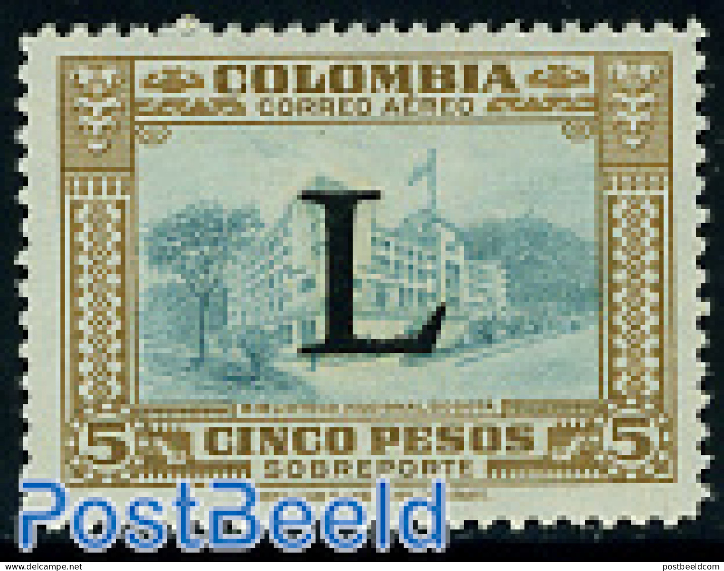 Colombia 1950 Stamp Out Of Set, Mint NH, Art - Libraries - Colombie