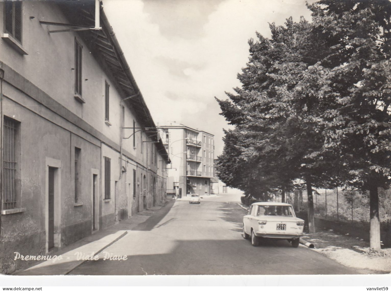 PREMENUGO-SETTALA-MILANO-VIALE PIAVE-AUTO CAR VOITURE=FIAT 1500) CARTOLINA VERA FOTOGRAFIA NON VIAGG.1958-1965 - Milano (Milan)