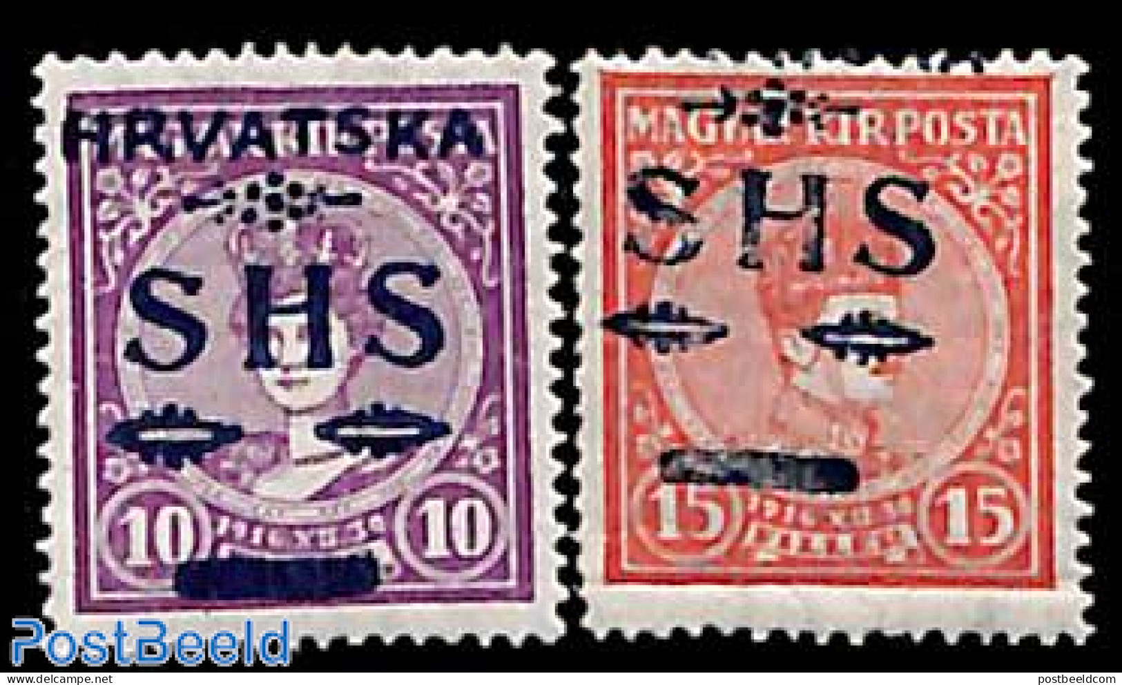 Yugoslavia 1918 Overprints 2v, Unused (hinged) - Neufs