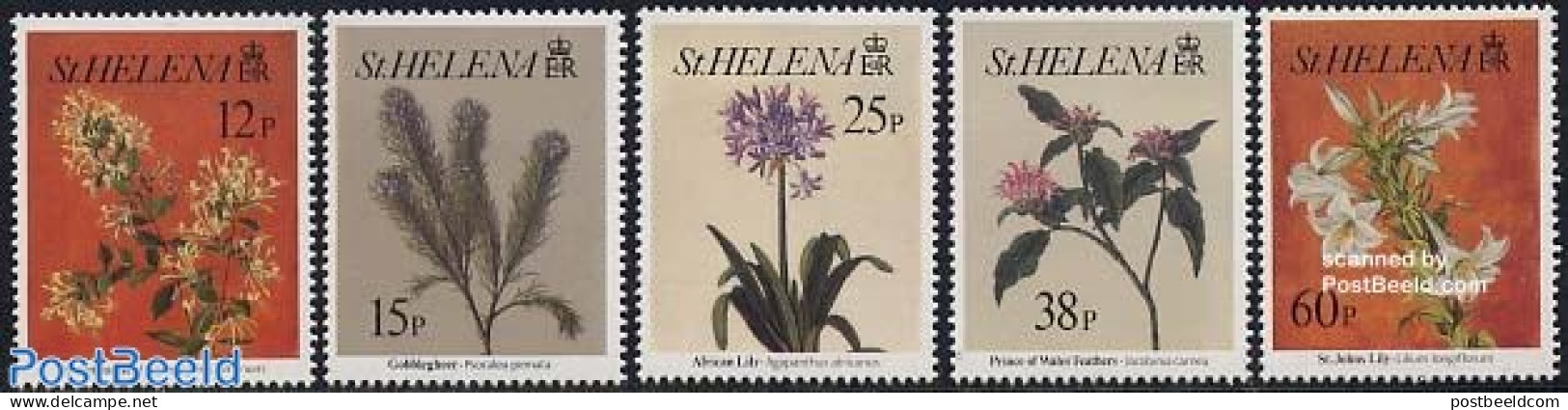 Saint Helena 1994 Flowers 5v, Mint NH, Nature - Flowers & Plants - St. Helena