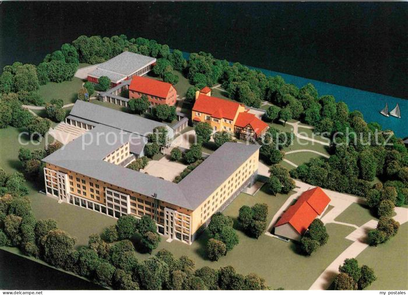 72640430 Wolletz Fachklinik Wolletzsee Kardiologisches Rehazentrum Illustration  - Angermuende