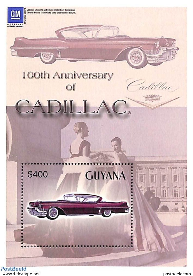 Guyana 2003 Cadillac S/s, Mint NH, Transport - Automobiles - Voitures