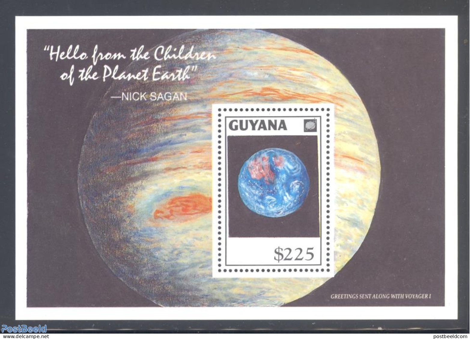 Guyana 1992 Int. Space Year S/s, Mint NH, Transport - Space Exploration - Guiana (1966-...)