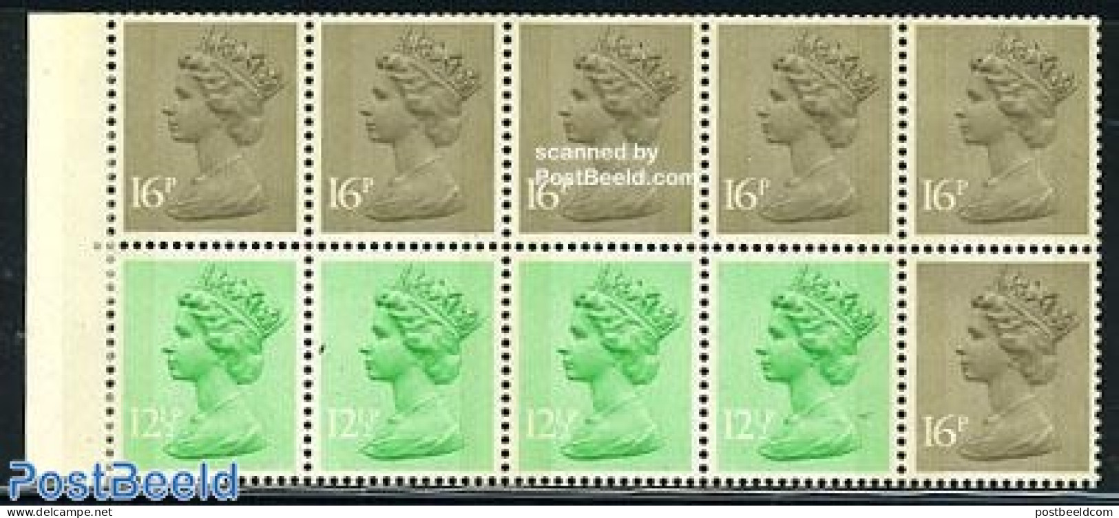 Great Britain 1983 Definitives Booklet Pane, Mint NH - Neufs