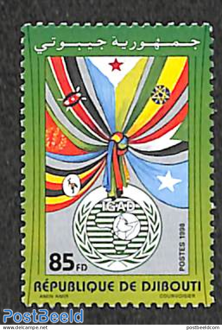 Djibouti 1998 IGAD 1v, Mint NH, History - Flags - Djibouti (1977-...)