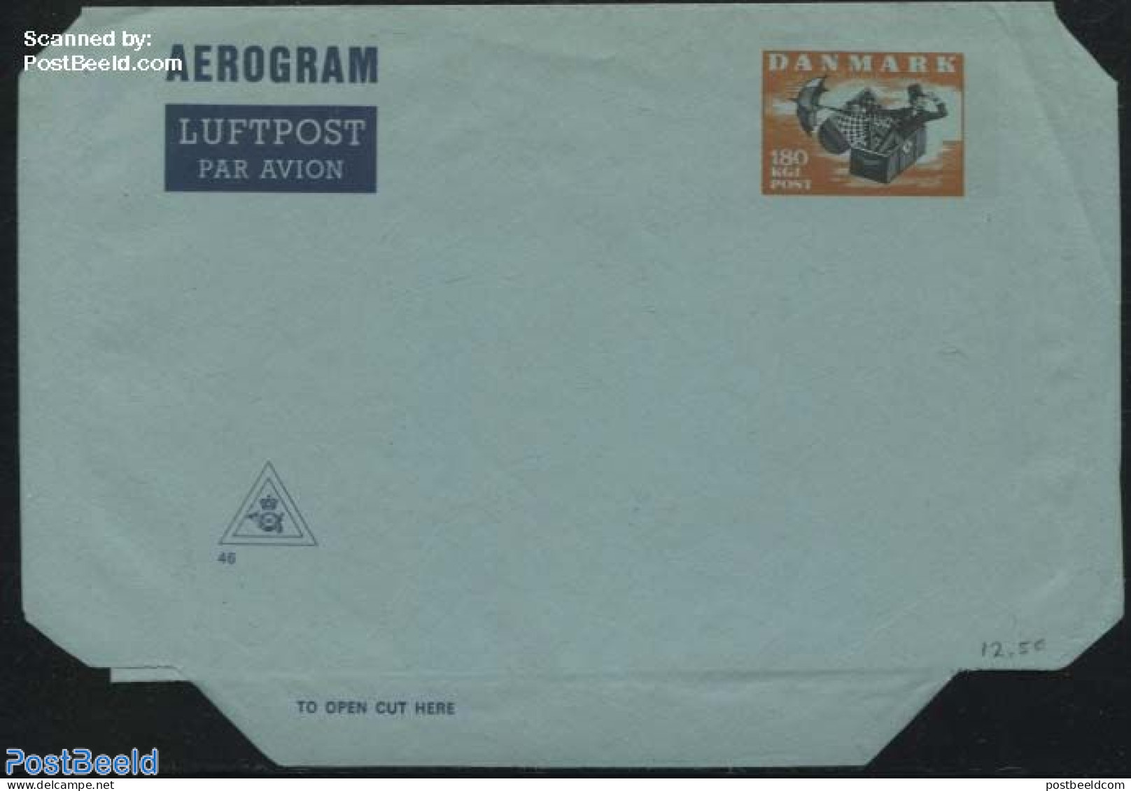 Denmark 1980 Aerogram 180 (KZ46), Unused Postal Stationary, Art - Fairytales - Brieven En Documenten