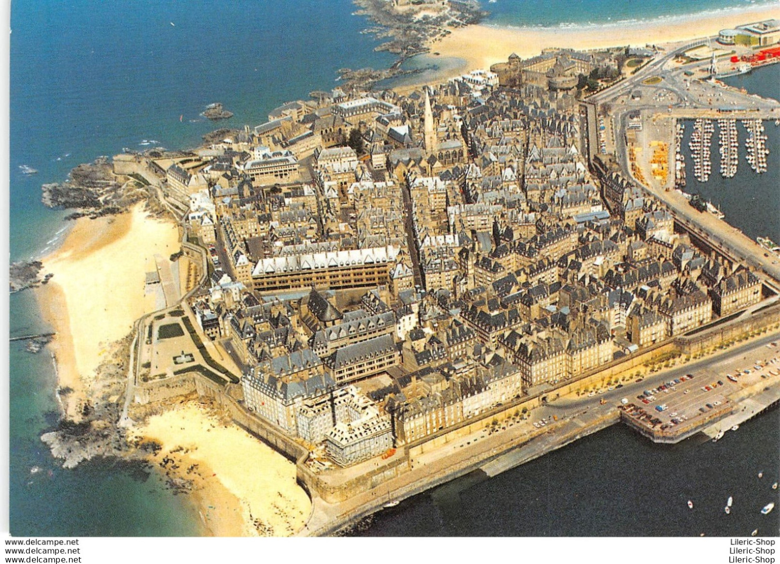 CPM ±1980 - Saint Malo - Vue Aérienne De L'intra-muros Côté Sud - Les éditions De La Côte D'Émeraude - Saint Malo