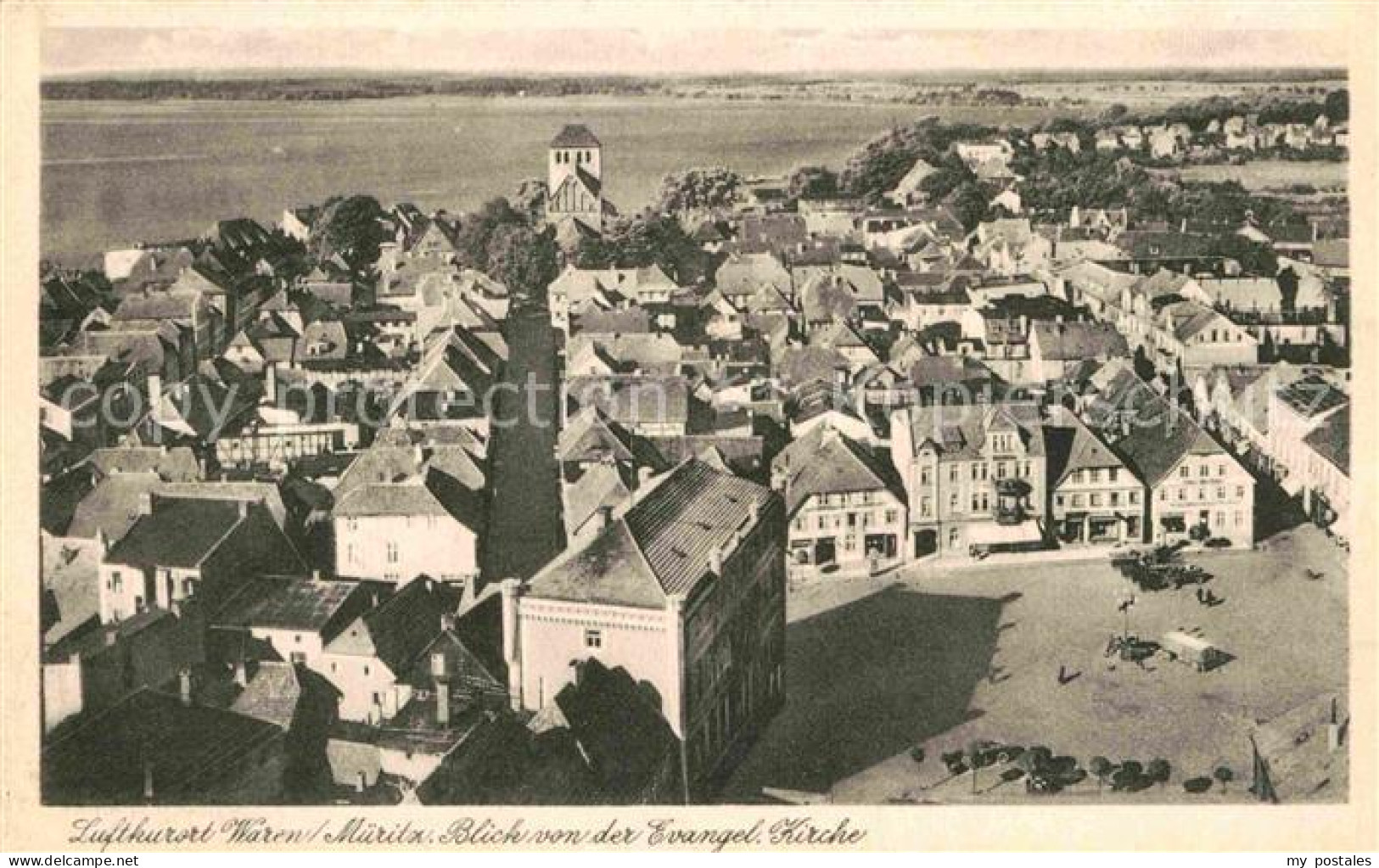 72640266 Waren Mueritz Blick Von Der Ev Kirche Waren Mueritz - Waren (Müritz)