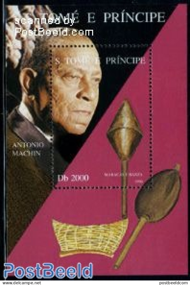 Sao Tome/Principe 1996 Music Instruments S/s, Mint NH, Performance Art - Music - Musical Instruments - Musique