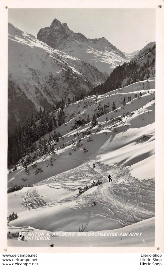 ÖSTERREICH TYROL -ST ANTON AM ARLBERG WALDSCHLEIHSE ABFAHRTPATTERIOL CPSM ± 1960 - St. Anton Am Arlberg