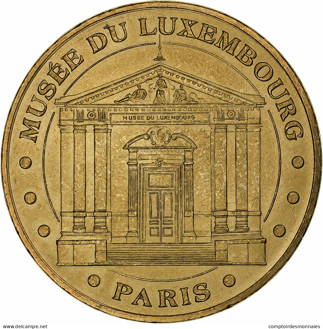 France, Jeton Touristique, Musée Du Luxembourg, 2006, MDP, Or Nordique, SUP+ - Andere & Zonder Classificatie