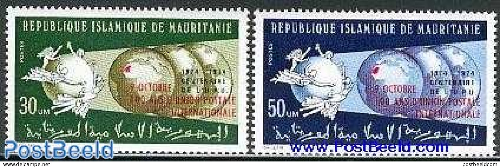 Mauritania 1974 U.P.U. Centenary 2v, Mint NH, U.P.U. - U.P.U.