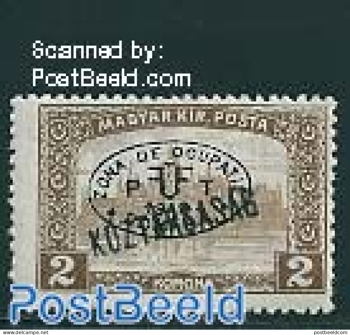 Hungary 1919 Debrecen, 2Kr, Stamp Out Of Set, Unused (hinged) - Unused Stamps