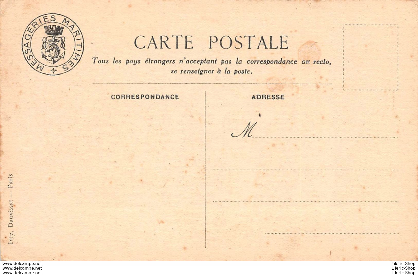 CPA±1930 - Paquebot-Poste "SPHINX" Des Messageries Maritimes - Piroscafi