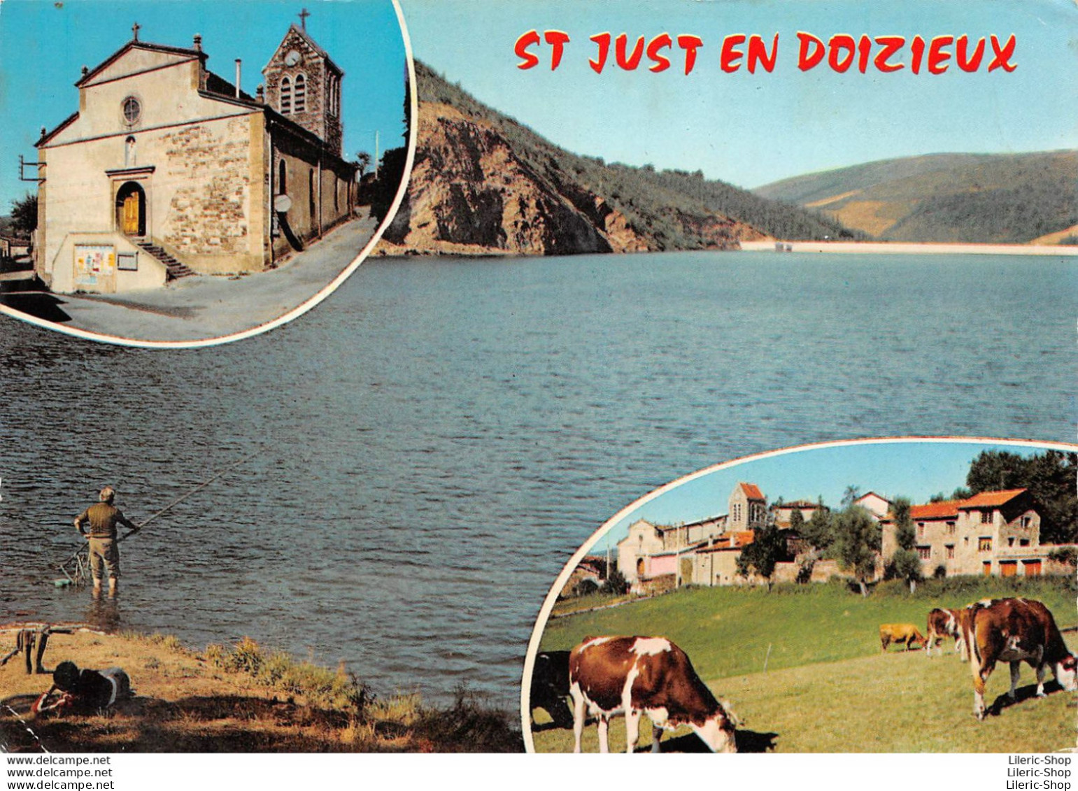 ST-JUST-EN-DOIZIEUX (42) CPSM  1976 - Le Barrage Du Dorlay - Éd. J. CELLARD - - Other & Unclassified